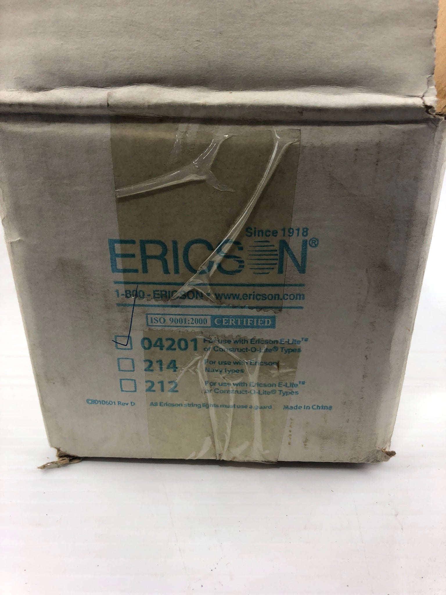 Ericson 04201 E-Lite Light Bulb Covers - Box of 20