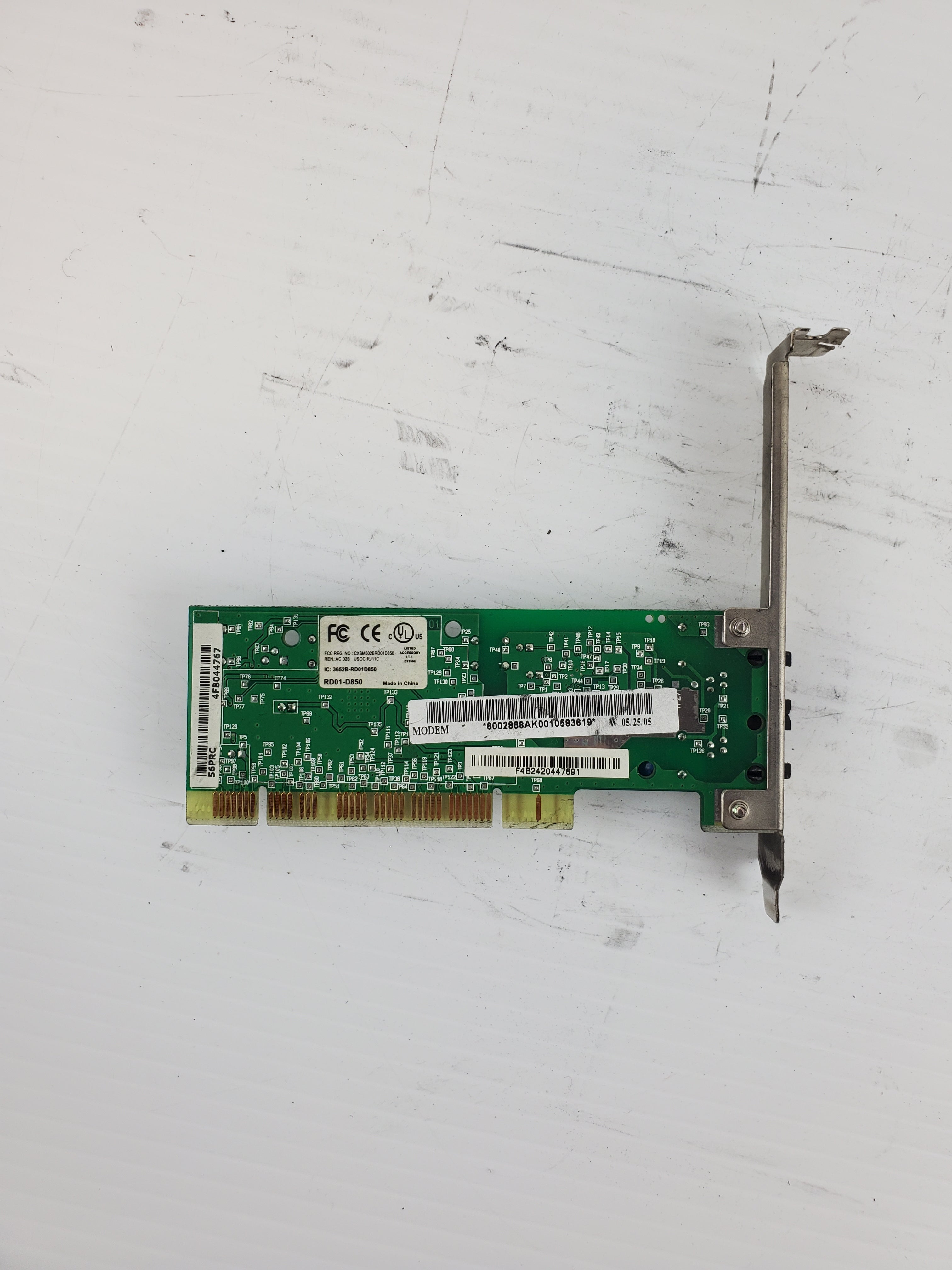 Conexant 3652B-RD01-D850 PCI 56K Internal Modem Card HP