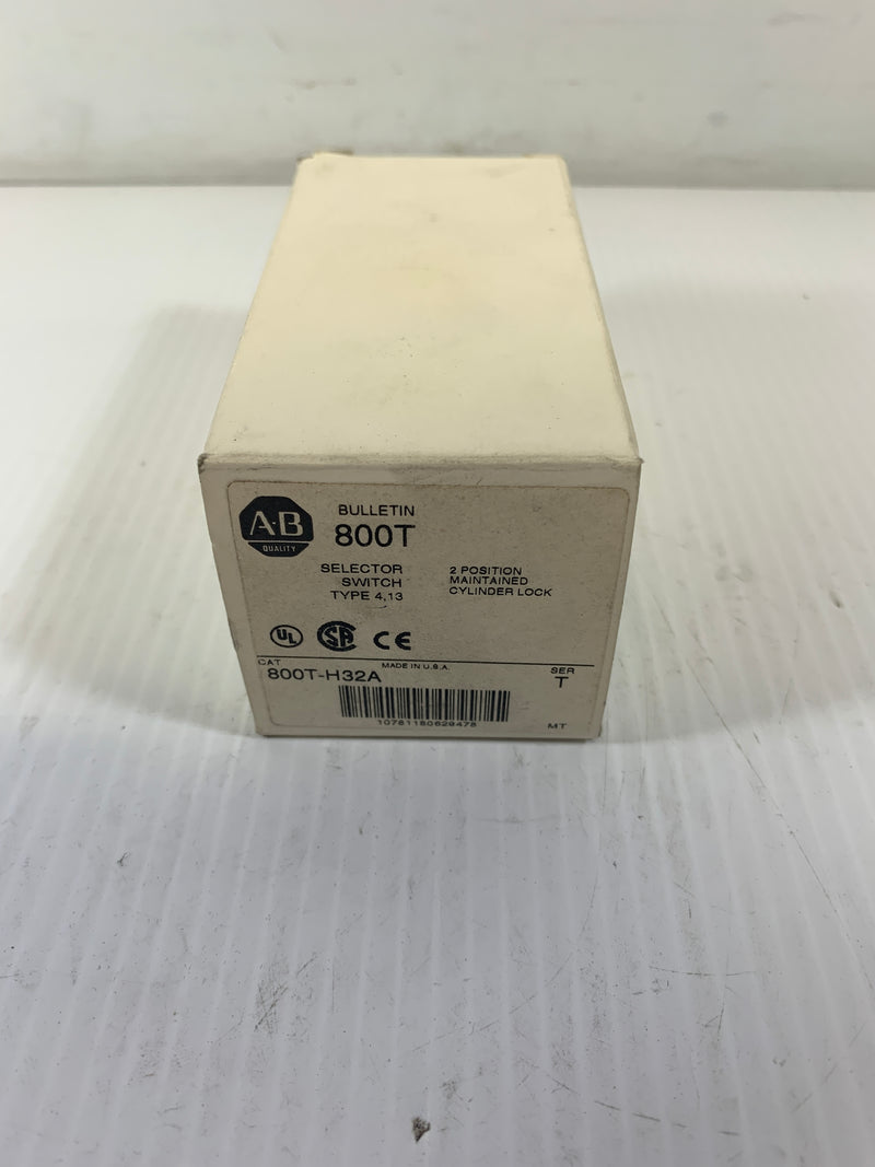 Allen Bradley Lock Switch With Key and Contactor 800T-H32 Series T