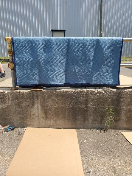 Moving Blanket ~70" x 74" Blue Heavy Duty Shipping Packing Furniture