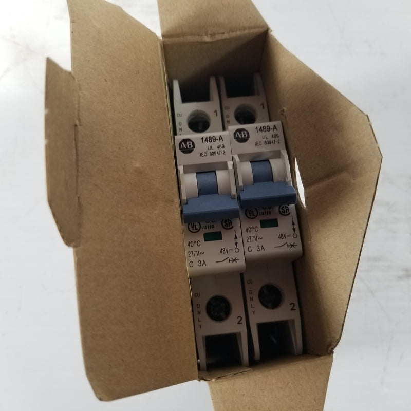 Allen-Bradley 1489-A1C030 3A Single Pole Circuit Breaker (Box of 2)