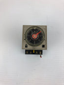 Omron H2C-8 Motor Driven Timer 6s-6h Range B with Base 09Y70N 100/110VAC