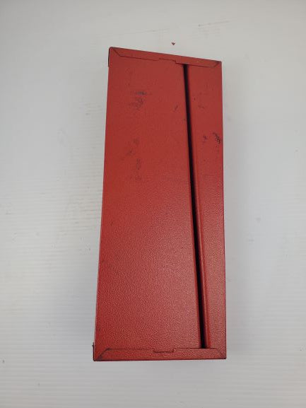 Vintage Metal Tool Bin Insert - Red - 15.5" x 6" x 2.5"