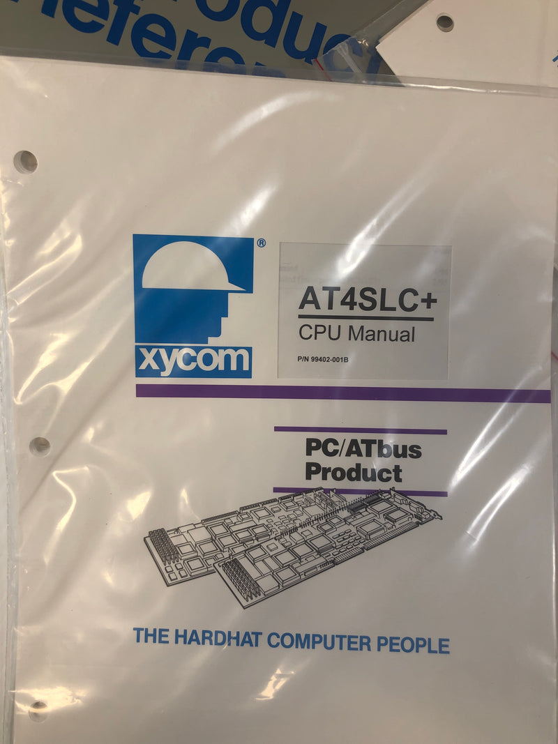 Xycom Binder 9450 Industrial PC/AT Computer Systems AT4SLC+ CPU Manuals