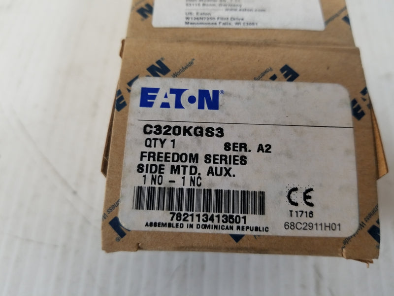 Eaton C320KGS3 Side-Mount Auxiliary Block