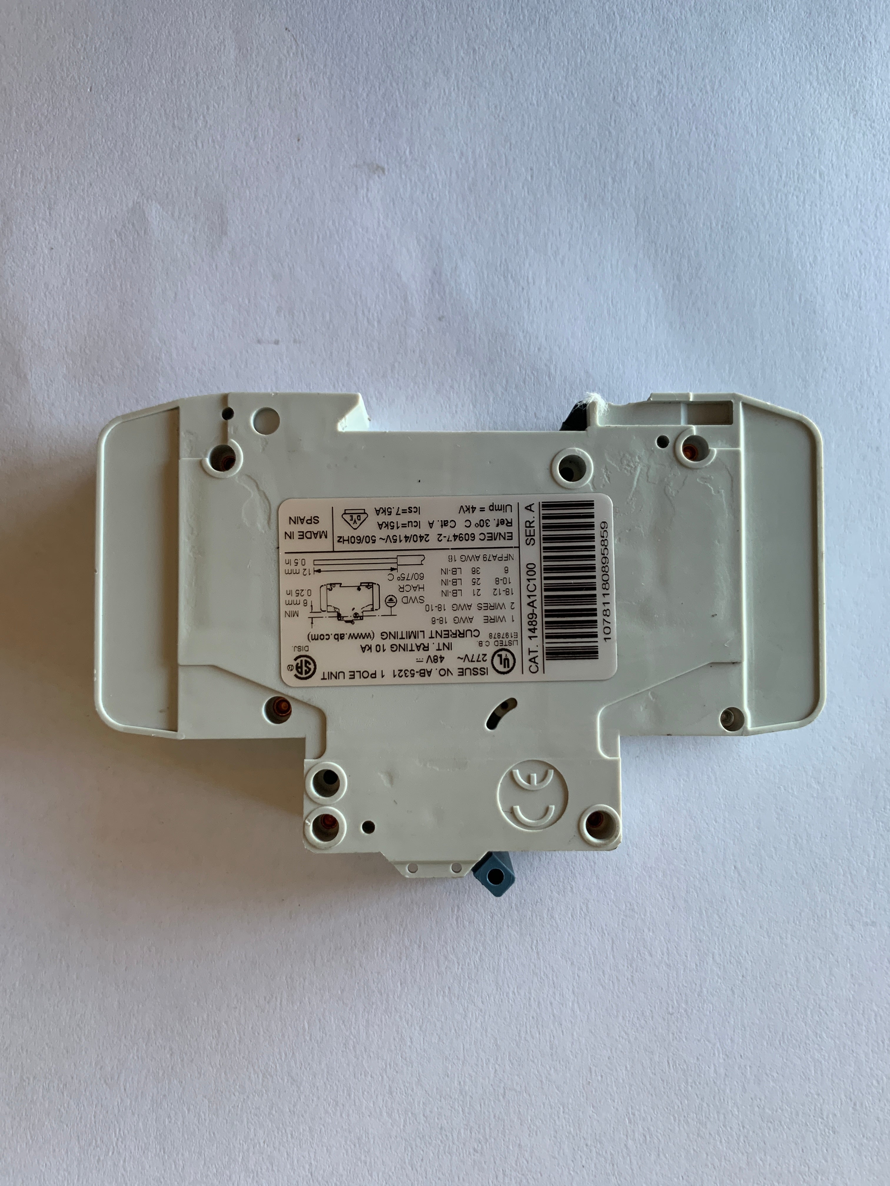 Allen-Bradley 1489-A1C100 Input Module Catagory Series A