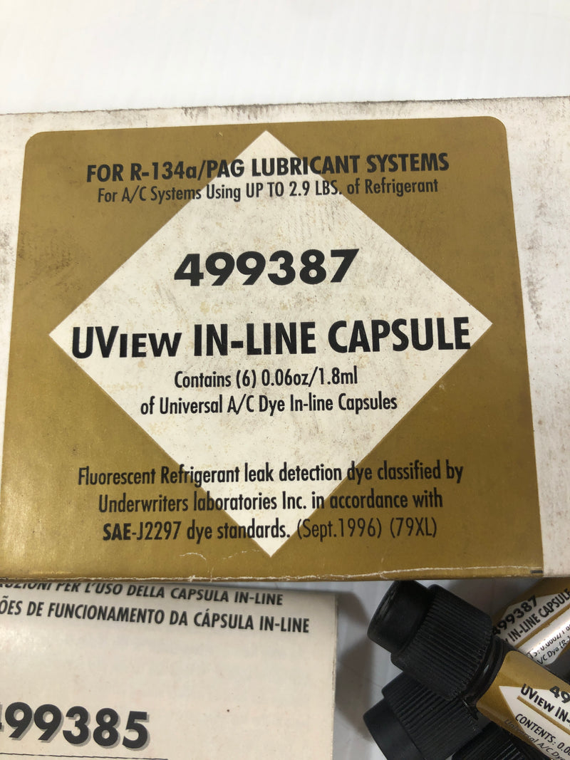 U-View In Line Capsule 499387 Lot of 4 .06 Ounce