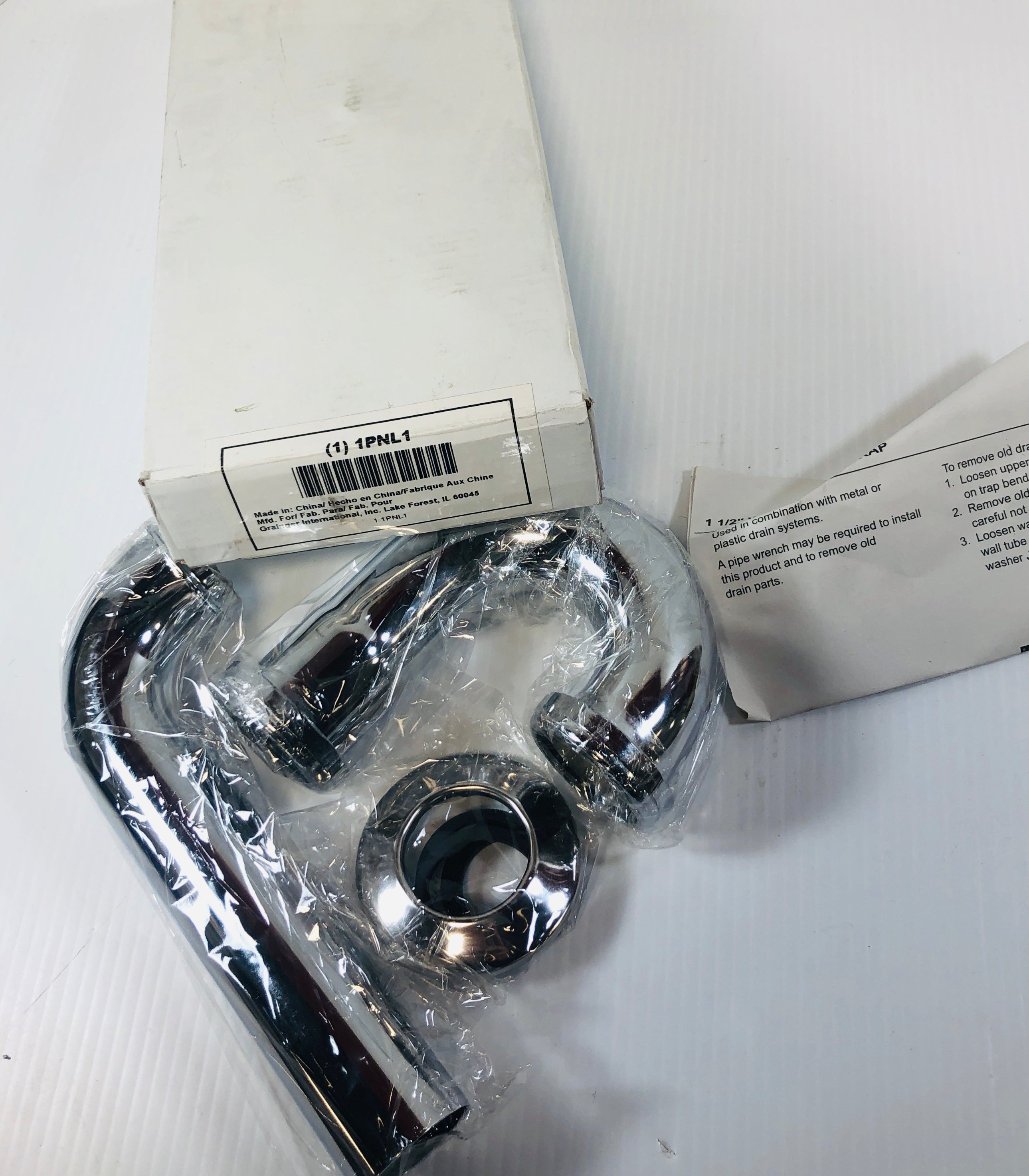 Pipe Wall Mount P-Trap 1PNL1 1-1/2"