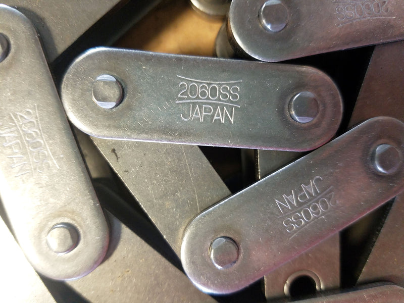 Tsubaki 10 Feet Roller Chain C2060H/RF2060S 304 Stainless Steel