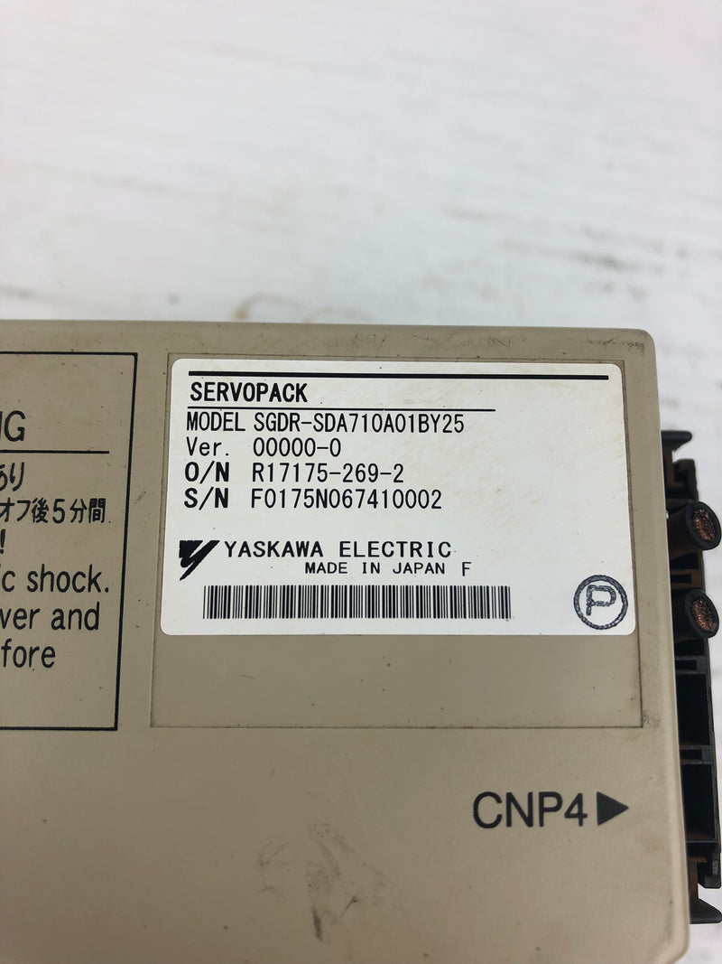 Yaskawa Electric SGDR-SDA710A01BY25 ServoPack Drive