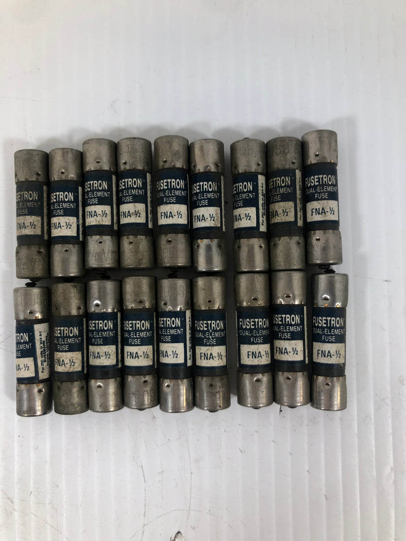 Buss Fusetron Dual Element Fuse FNA 1/2 Lot of 25