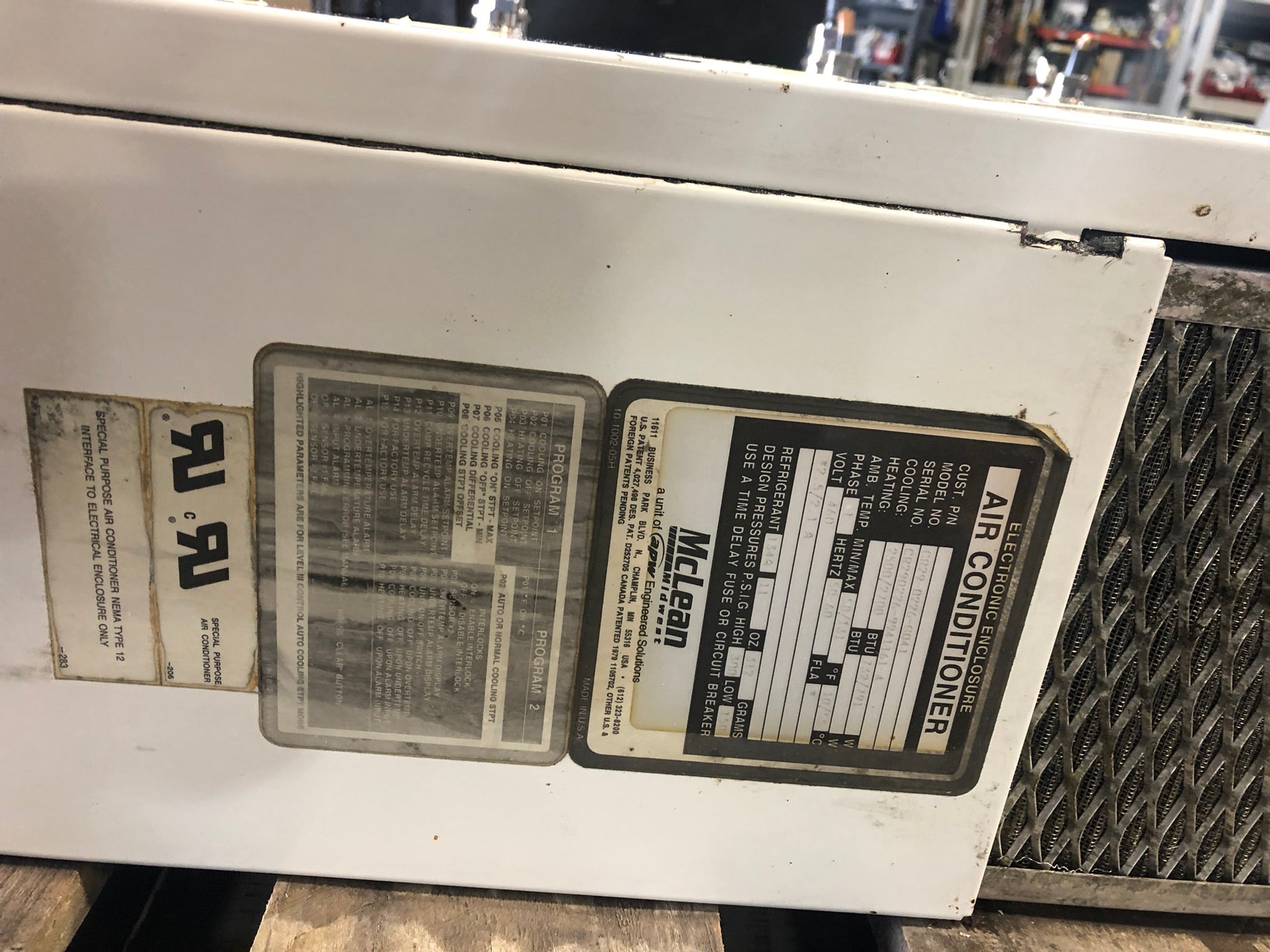 McLean CR29-0226-G041 Air Conditioner 1 Phase 50/60 Hz 460V