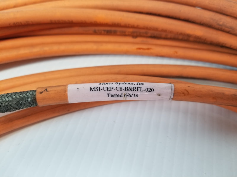 Motor Systems MSI-CEP-C8-B&RFL-020 Servo Cable