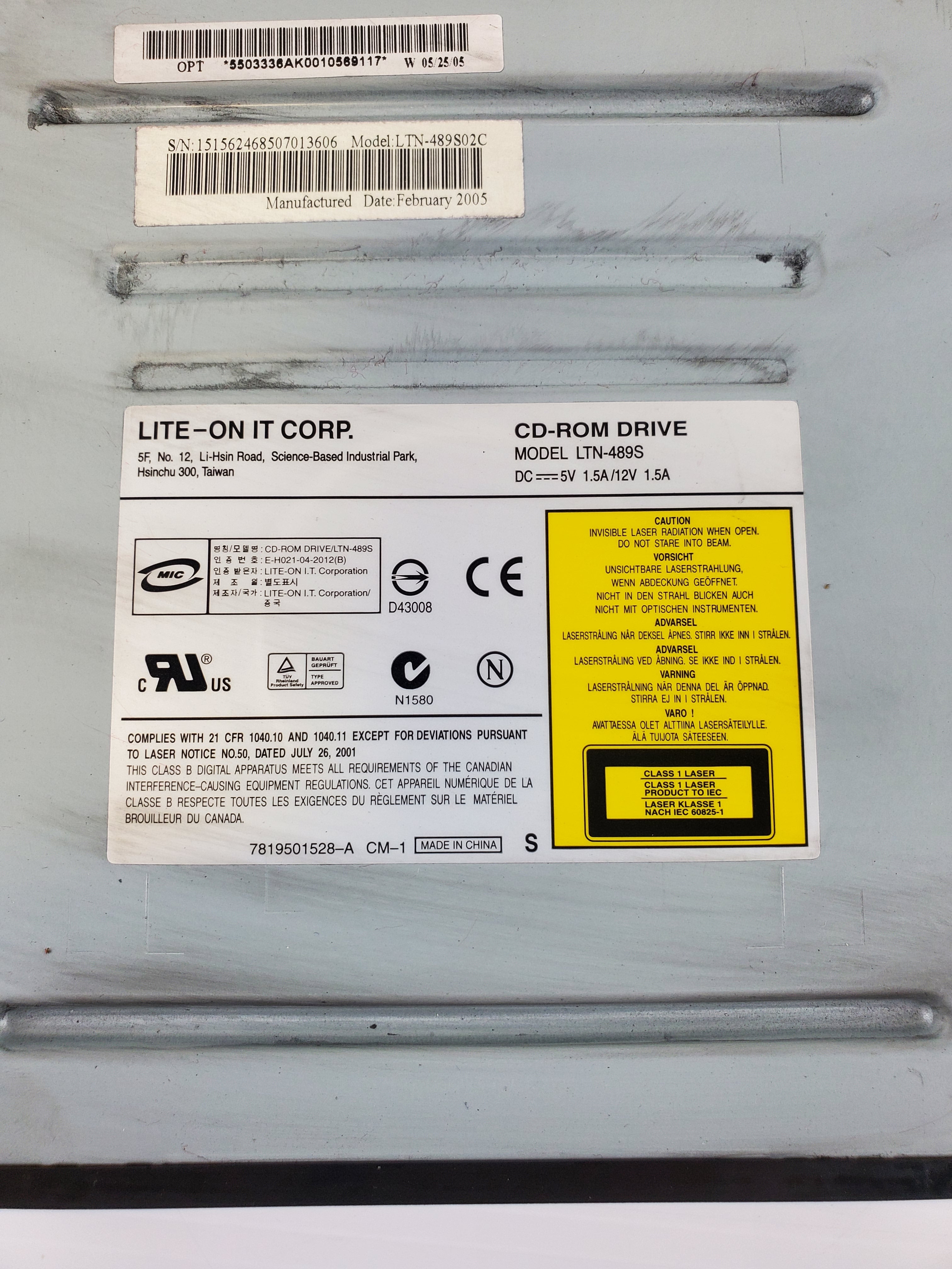 Lite-on It Corp. LTN-489S CD-ROM Drive