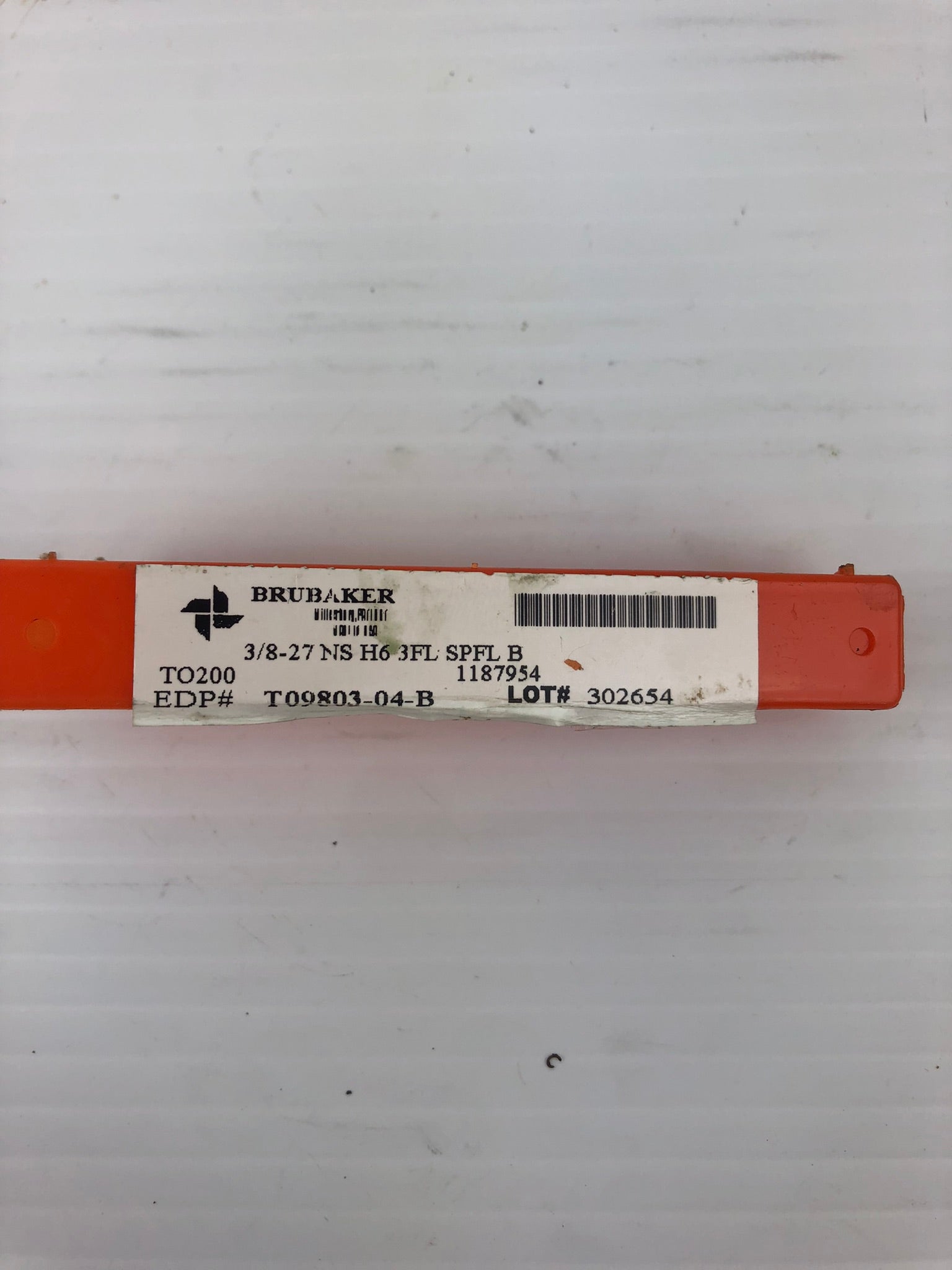 Brubaker 3/8-27 NS H6 3FL SPFL B Tap T09803-04-B Drill Bit Tap Tool