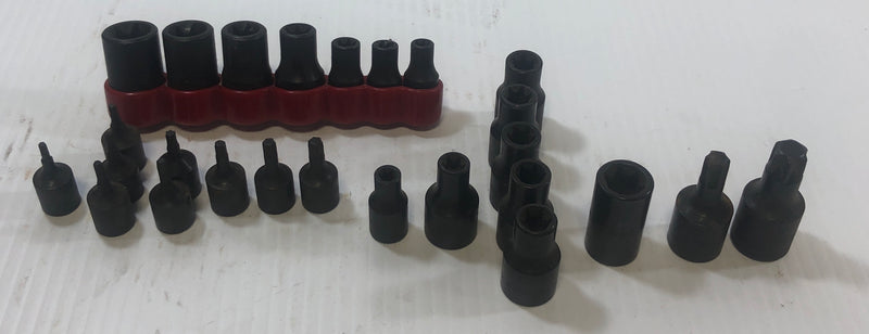 Torx Socket Set E6 to E16 T45 T55 T9 T10 T15 T20 T25 T27