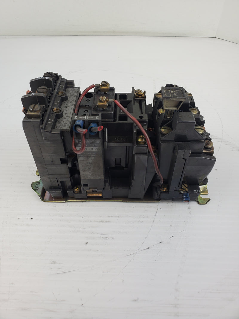 Allen-Bradley Starter 509-AOD-A2F Auxiliary Contact 595-A Relay 592-A2FA Ser C