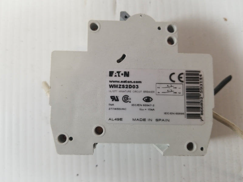 Eaton WMZS2D03 2-Pole 3A Circuit Breaker