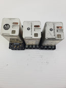 Allen-Bradley 700-HA32Z24 Series A 24VDC Relay With Socket (Lot of 3)