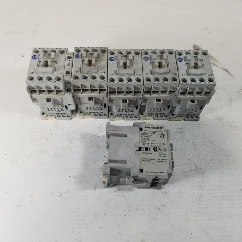 Allen-Bradley 700-CF400* Control Relay (Lot of 6)