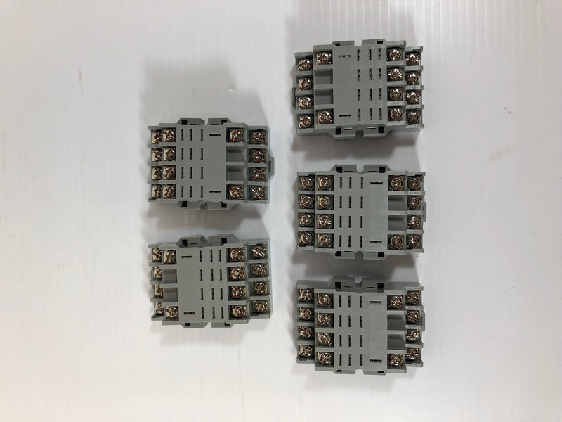 Lot of 5 IDEC SH4B-05 95X01 Relay Socket Base