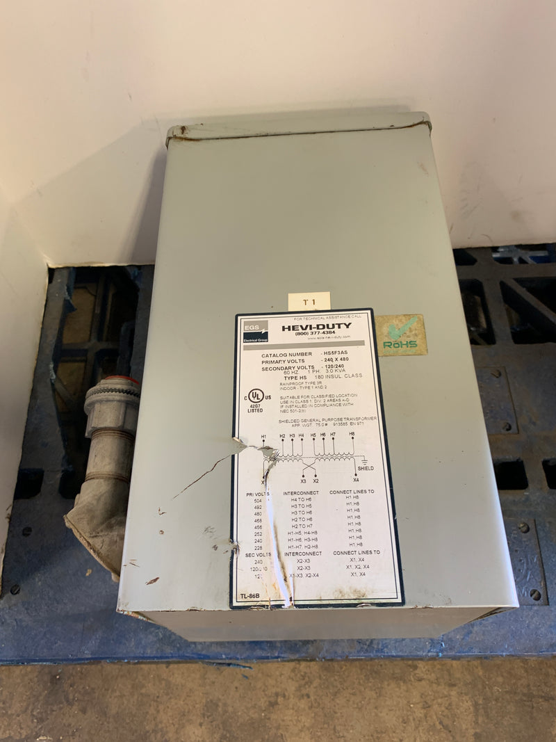 EGS Transformer HS5F3AS 3.0 KVA 1 PH 60 Hz