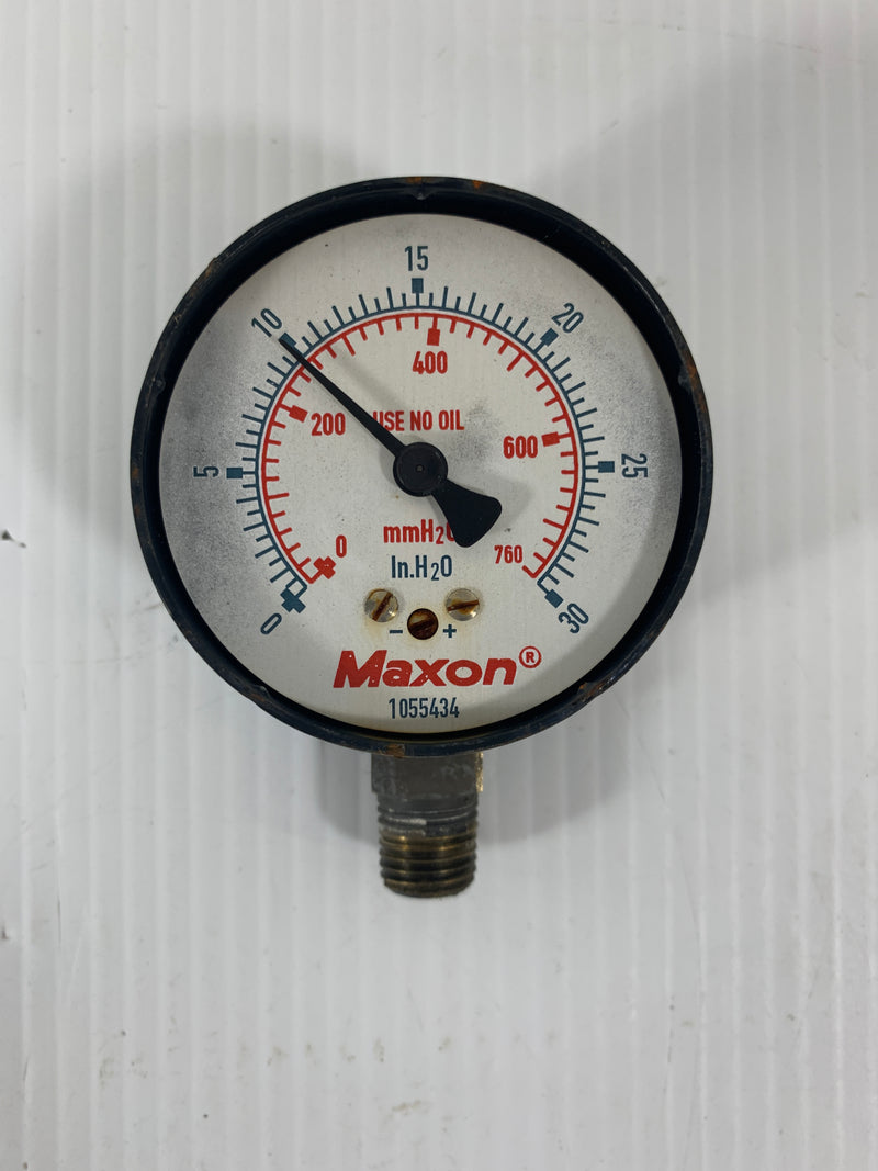 Maxon Gauge 1055434 0-30 PSI