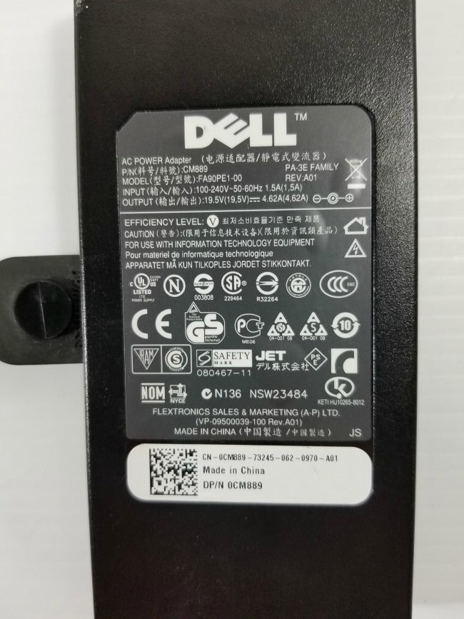 Dell AC Adapter PA-3E Laptop Power Cord Charger Dell FA90PE1-00 CM889