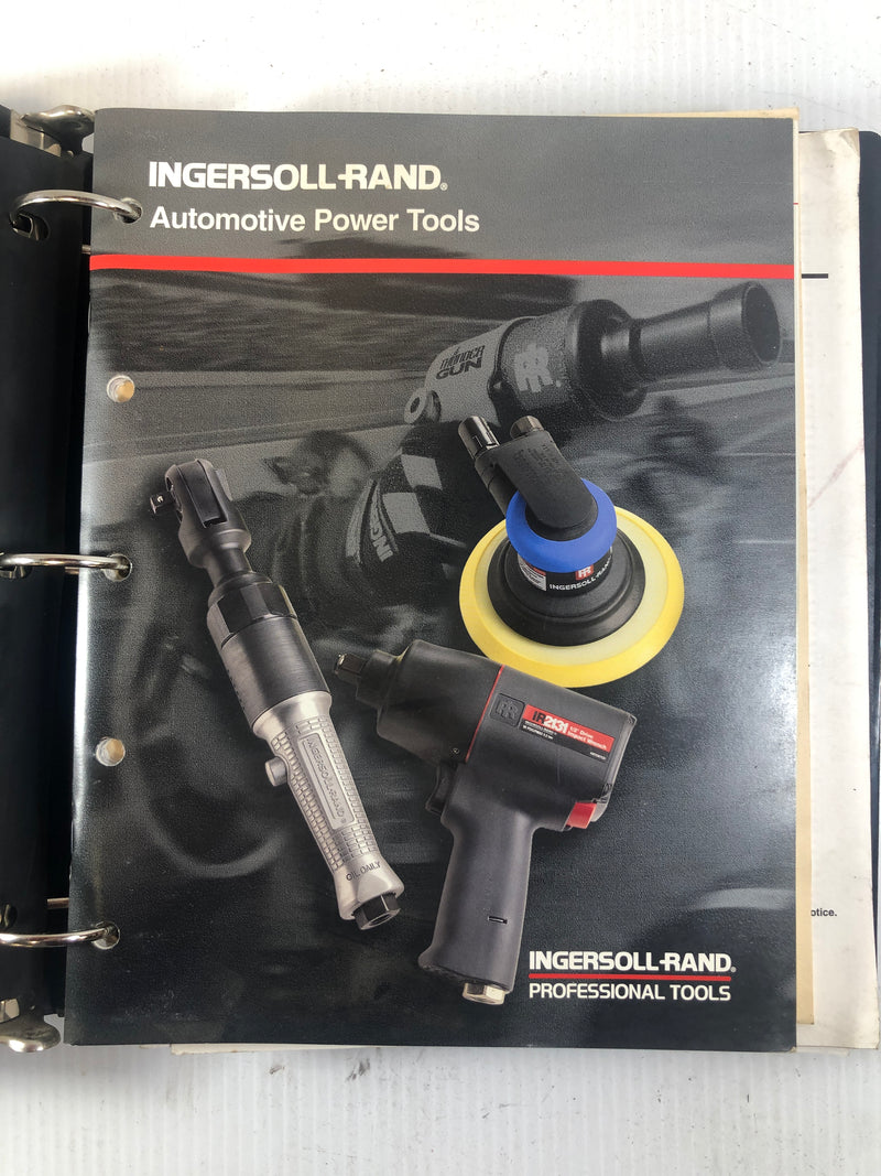 Ingersoll-Rand Automotive Power Tools IRAX Parts Manual Binder