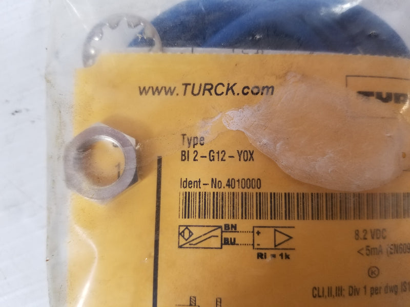 Turck Bi2-G12-Y0X Inductive Proximity Sensor