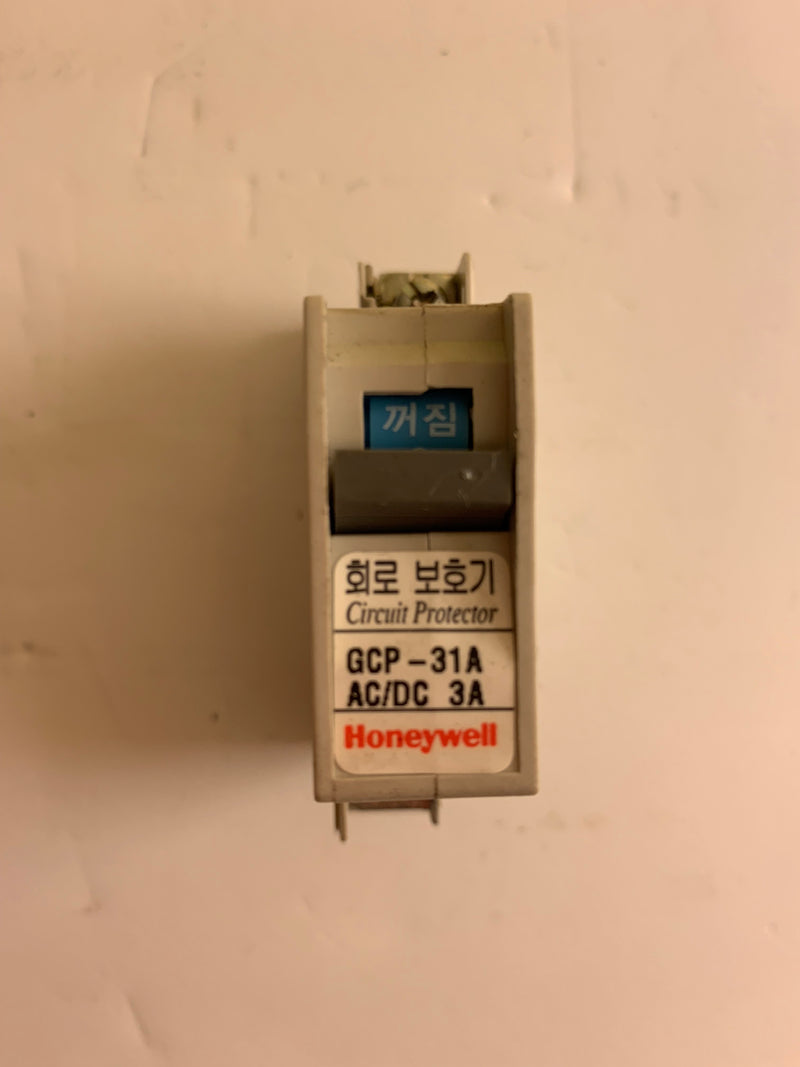 Honeywell GCP-31A Single Pole 3A Circuit Breaker