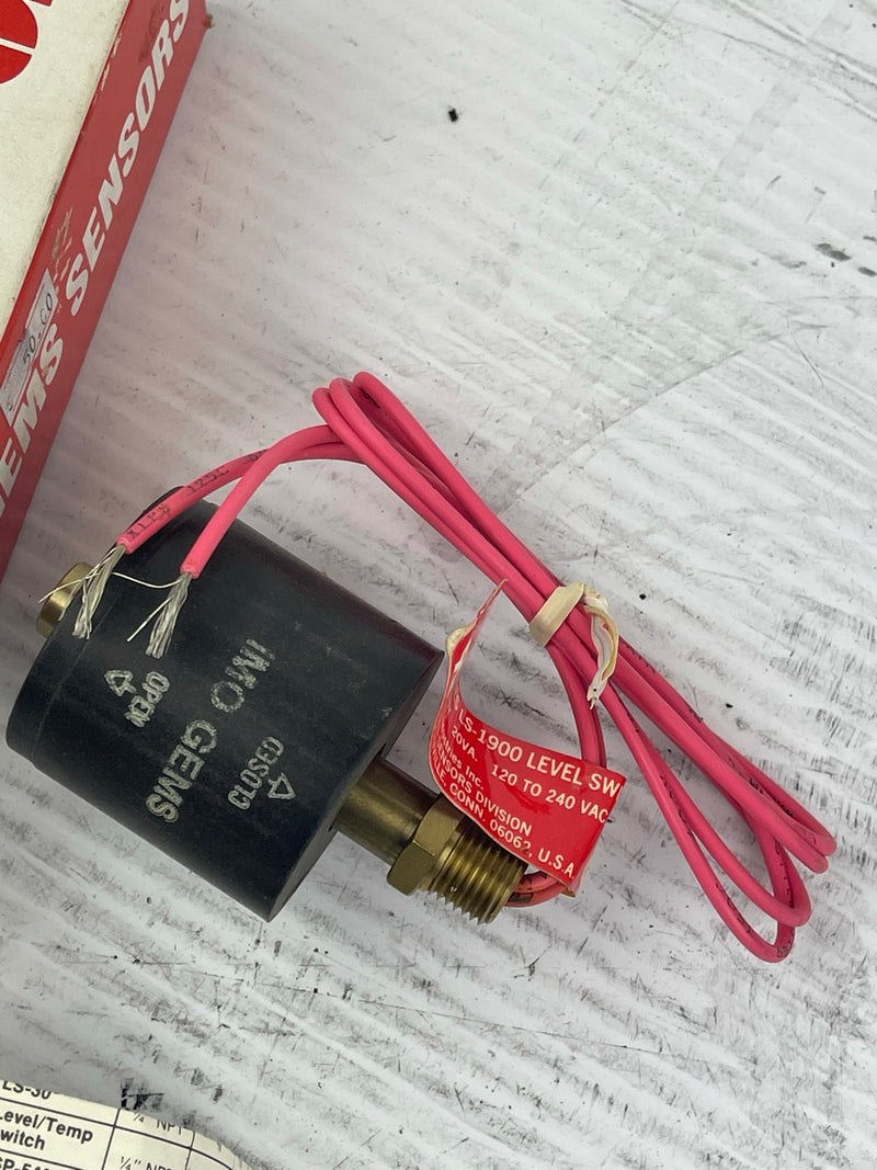 IMO GEMS Sensor LS-1900 P/N 01901 Level Switch