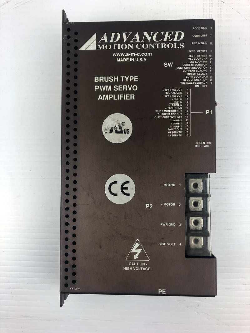 Advanced Motion Controls 34424-0002 Brush Type PWM Servo Amplifier