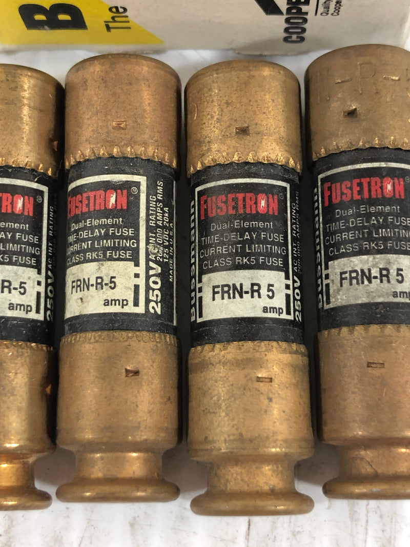 Buss Fusetron Class RK5 FRN-R-5 Lot of 4