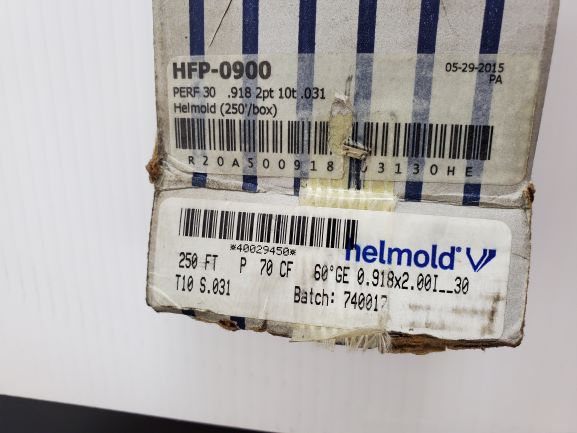 Helmond HFP-0900 Steel Rule Perf 30 .918 2PT 10t .031 Partial Box (88 Count)