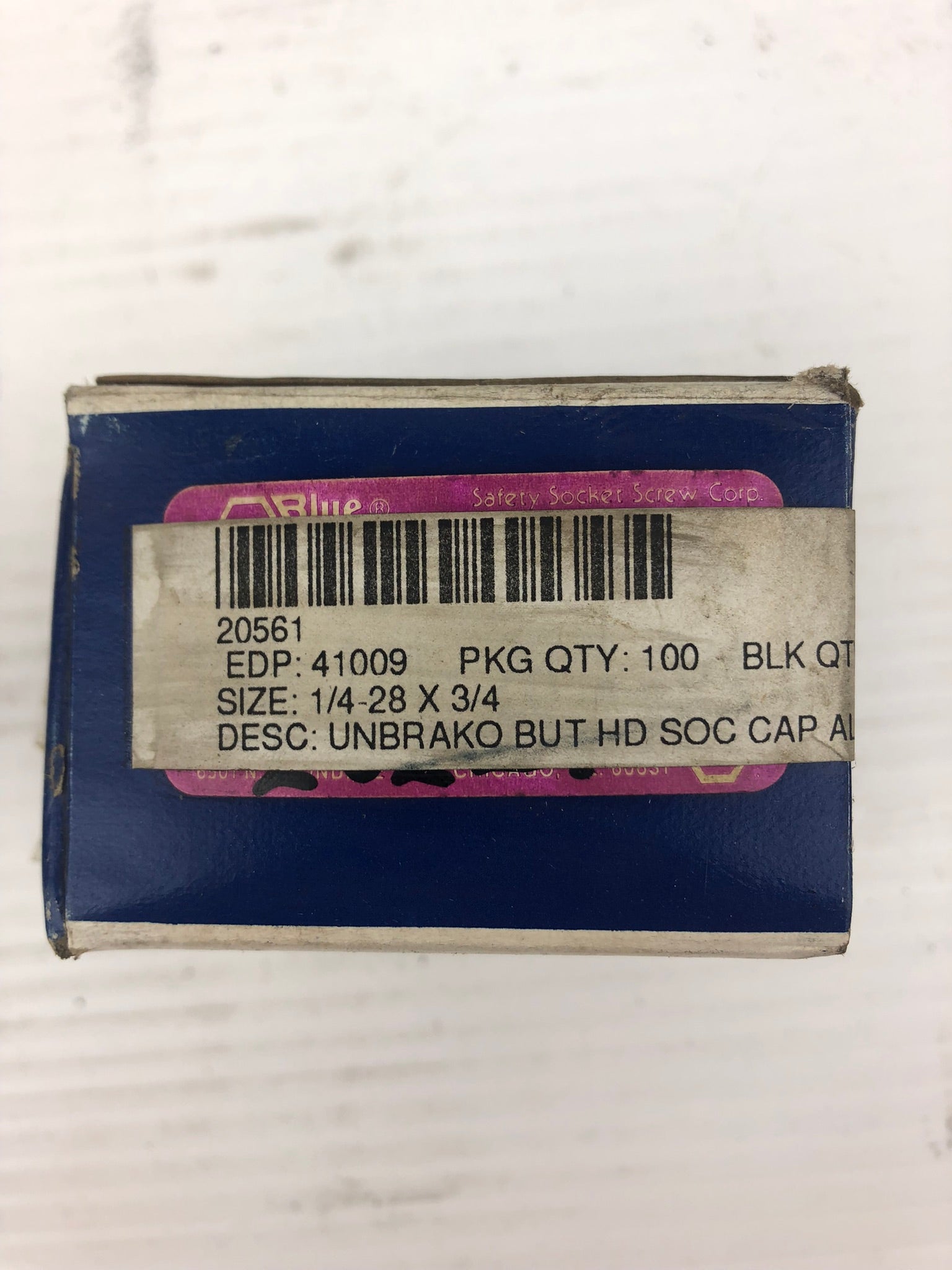 Blue Devil 41009 Button Head Socket Cap Screw 20561 (Box of 100)