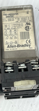 Allen-Bradley Relay 700-HB33Z24 Series B and Base 700-HN127 Series A