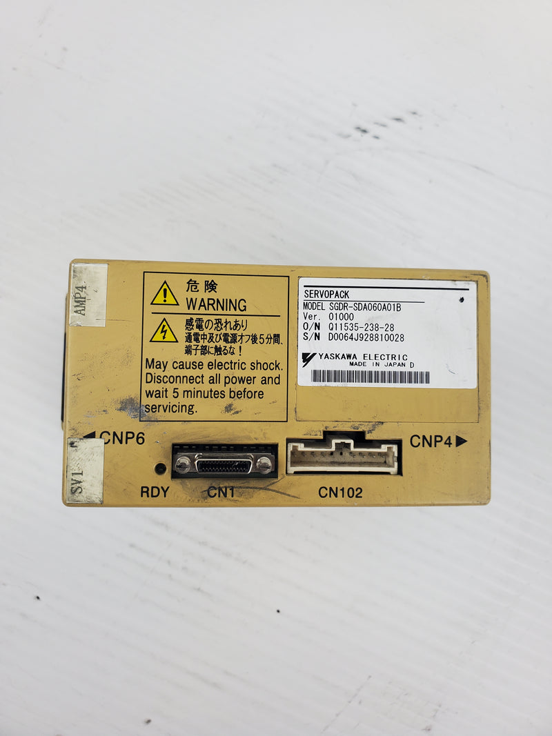 Yaskawa Electric SGDR-SDA060A01B Servopack Drive Ver. 01000