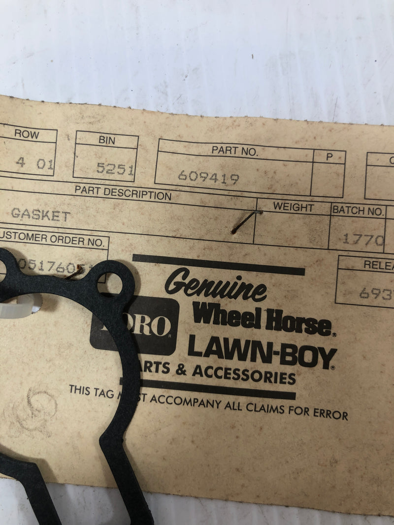 Toro Wheel Horse Lawn-Boy Gasket 609419
