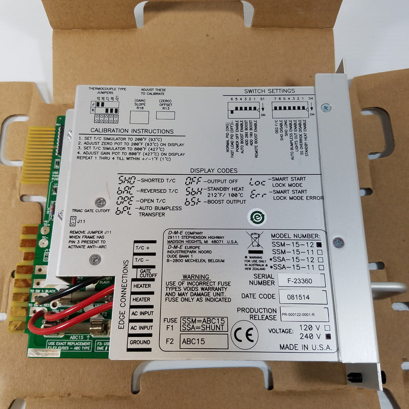 DME SSM-1512 Smart Series Temp Control Module