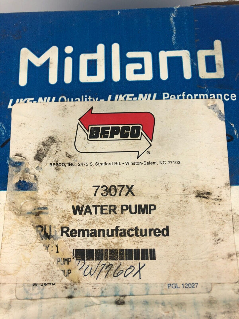 Midland 7307X Water Pump Remanufactured Bepco A528-AA