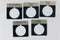 Legend Plate Square Black "Cycle Stop" (Lot of 5)