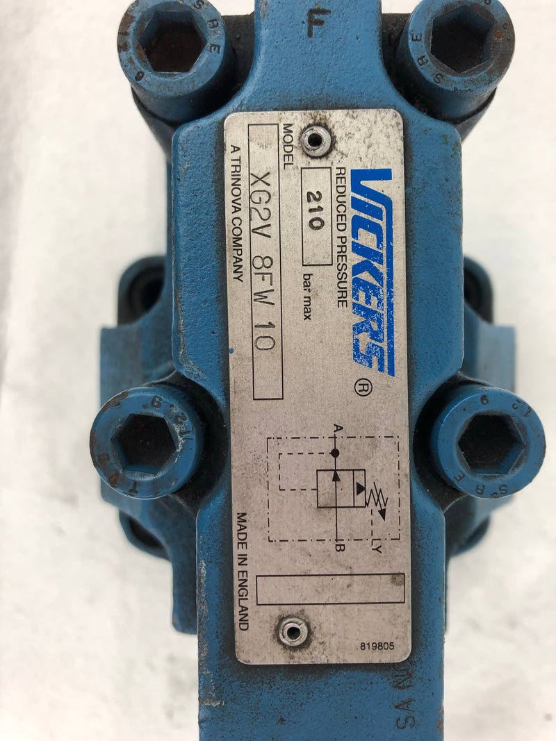 Vickers Reduced Pressure Relief Valve XG2V-8FW-10 XG2V8FW10 210 bar