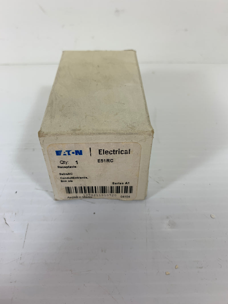 Eaton Receptacle E51RC 3 Wire AC