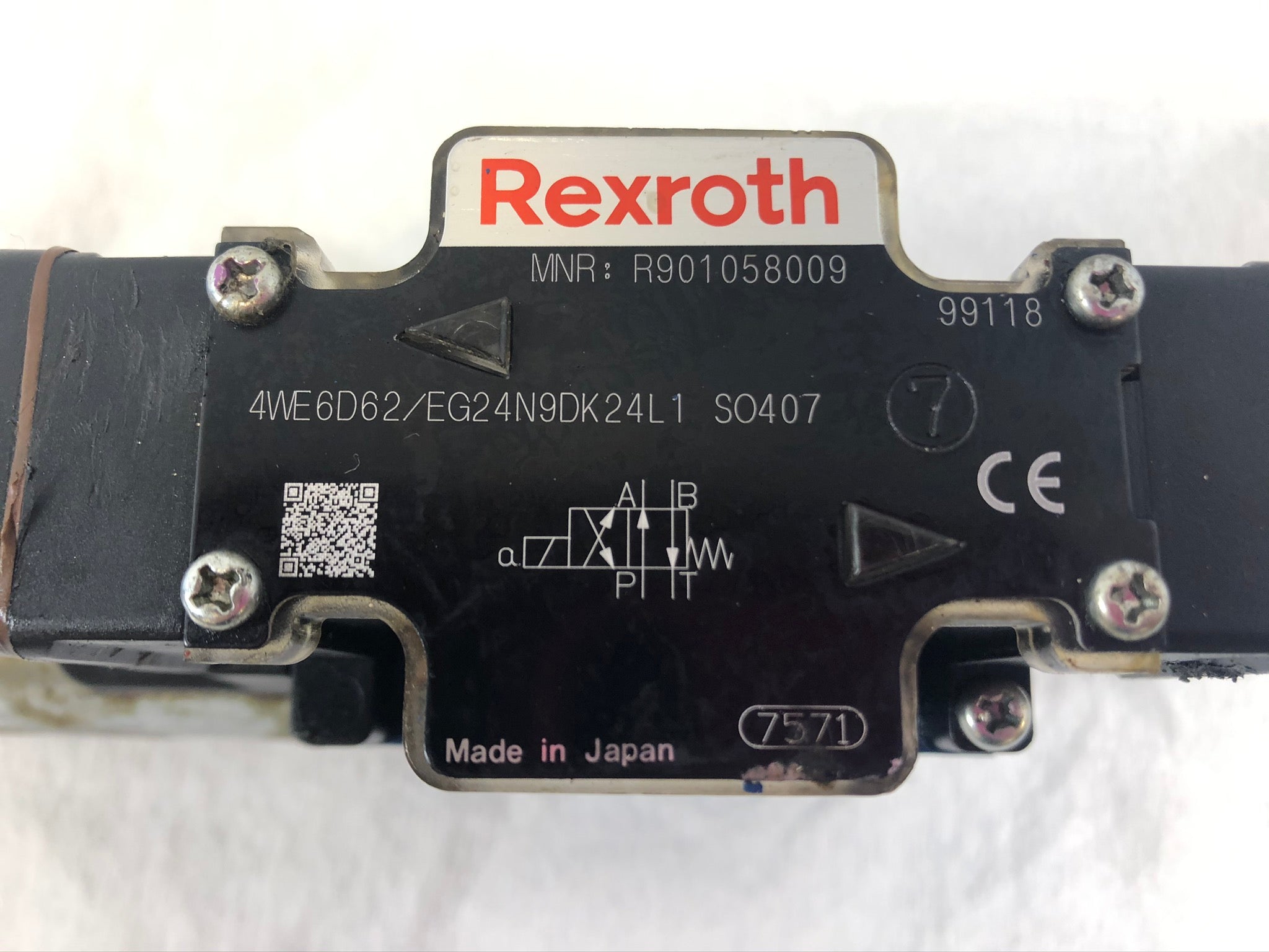 Rexroth 4WE6D62-EG24N9DK24L1 SO407 Hydraulic Solenoid Valve