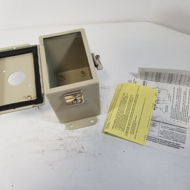 Hoffman 198FDF645D Single Switch Electrical Enclosure 7x6x5" Outer