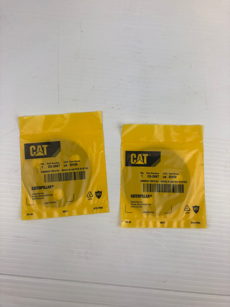 CAT 2G-3867 Shim Caterpillar 2G3867 (Lot of 2) 14 14G 14H 14H NA 14M 14M-3 14M3