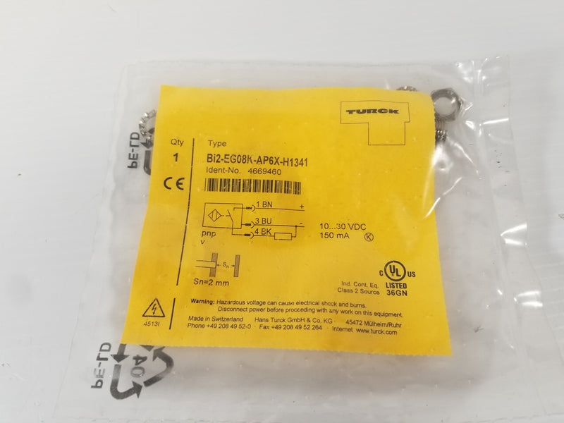 Turck Bi2-EG08K-AP6X-H1341 Inductive Proximity Sensor