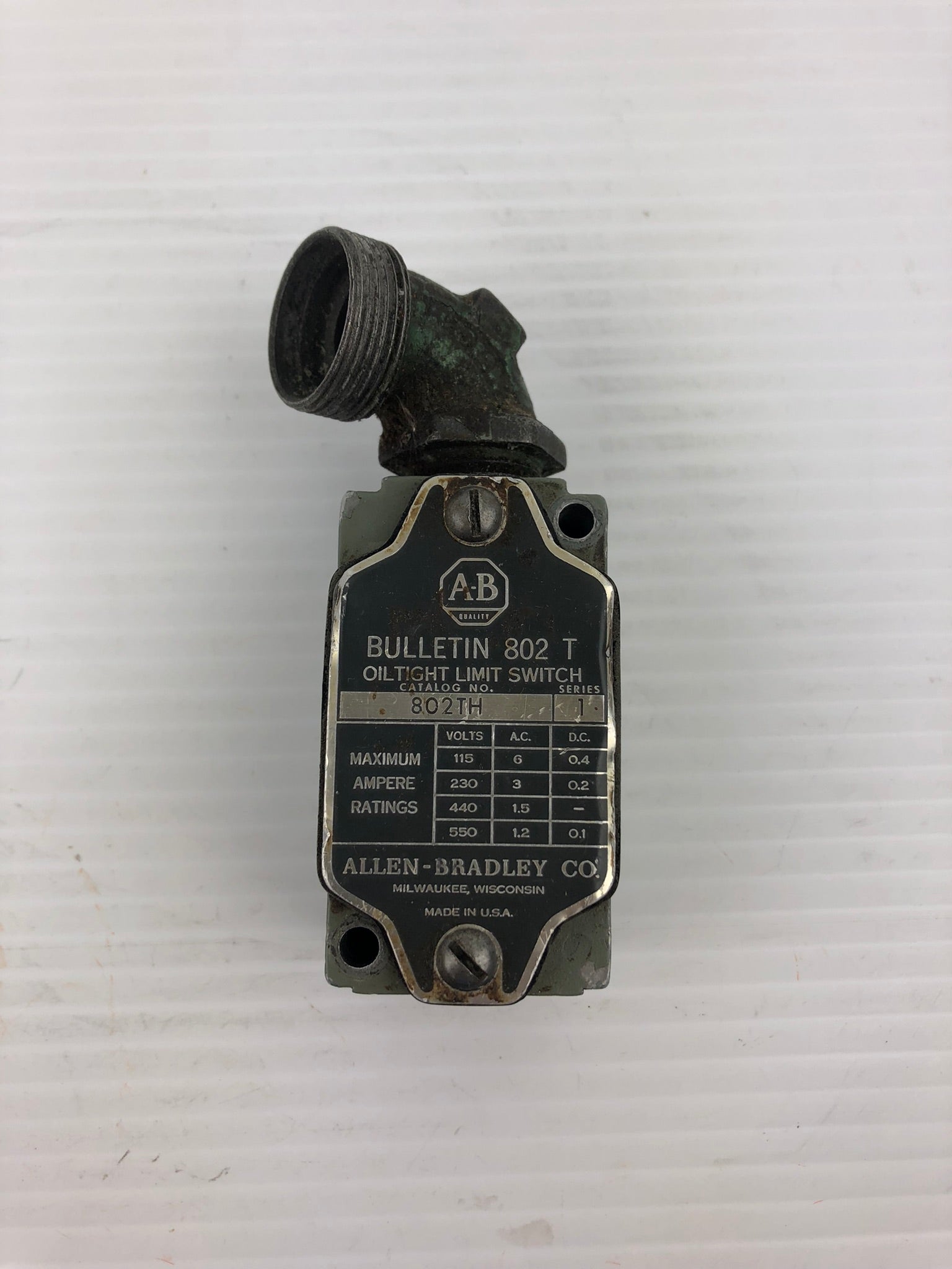 Allen-Bradley 802TH Series 1 Oil Tight Limit Switch 802 T Bulletin