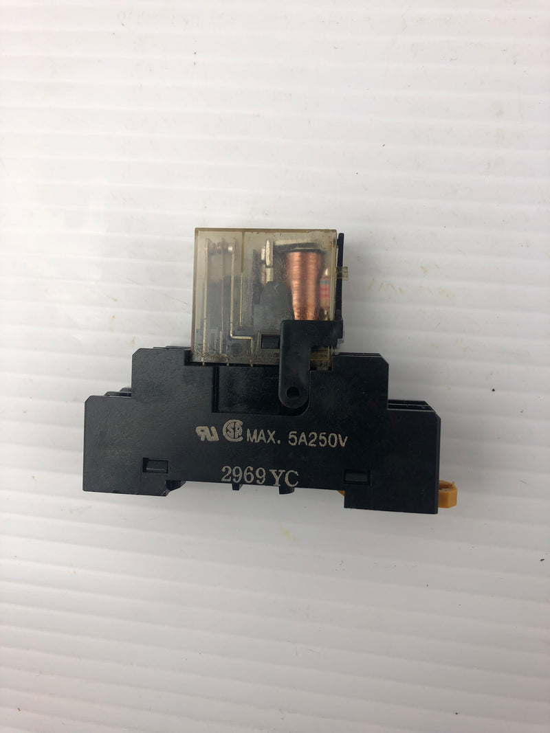 OMRON G2R-2-SND Relay 24VDC with 2969YC Base 5A250V